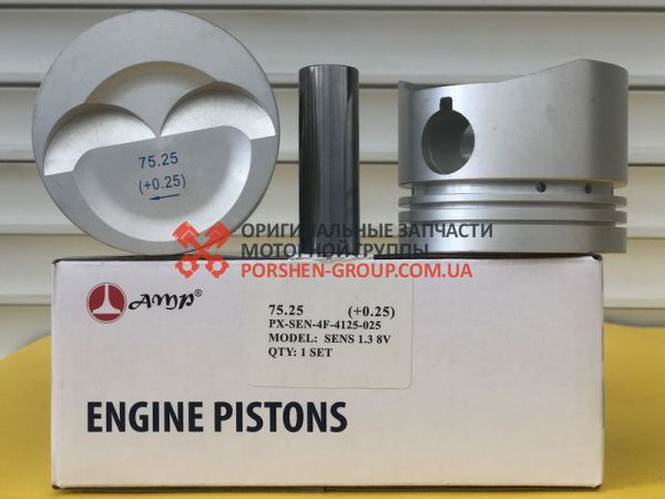 Комплект поршня + пальцы Sens 1.3 (МеМЗ-3071) (75.25) 1 ремонт «AMP»