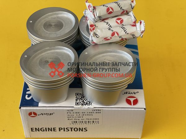 Поршня цилиндра + пальцы Aveo 1.5 (F15S3) Ø 76.75 «AMP»